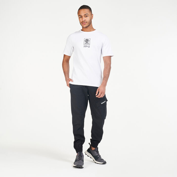 Timberland Men's YC Heavy Weight Stack Logo T-Shirt White image number 2