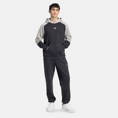 adidas Men's Sportswear Fleece Colourblock Tracksuit Black
