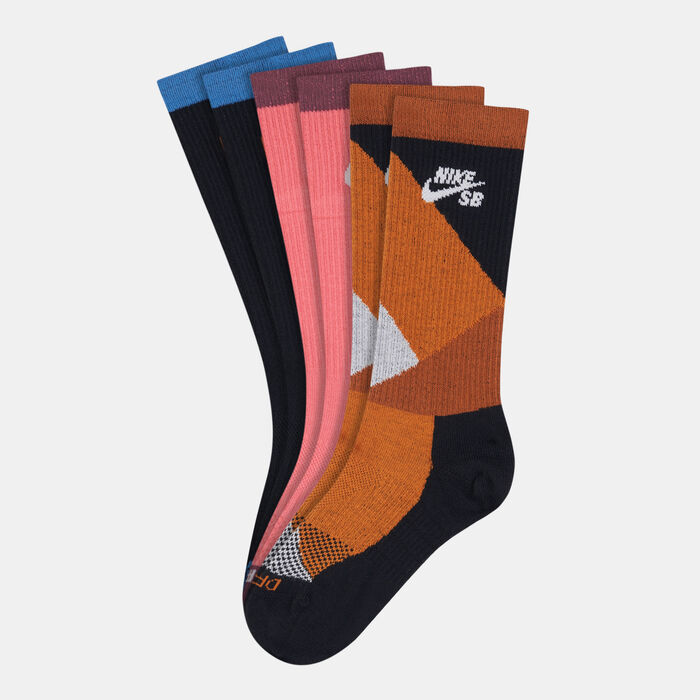 Nike Men's SB Everyday Max Lightweight Crew Socks (3 Pairs) Multi Nike Men's SB Everyday Max Lightweight Crew Socks (3 Pairs) Multi image number 0