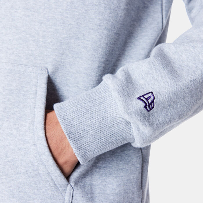 New Era Men's NBA Los Angeles Lakers Script Hoodie Grey New Era Men's NBA Los Angeles Lakers Script Hoodie Grey image number 2
