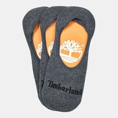 Timberland Men's Stratham Invisible Socks (3 Pack) Grey