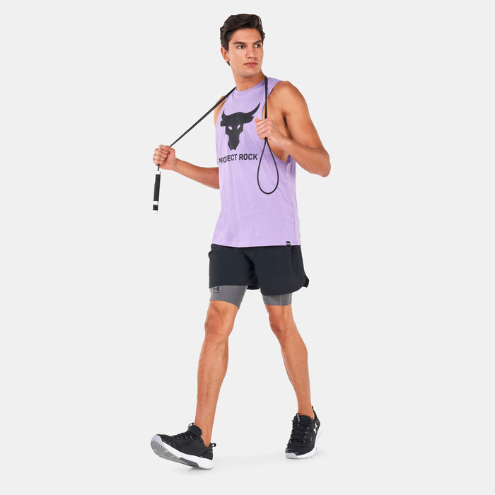 Under Armour Men's Project Rock Brahma Bull Tank Top Purple Under Armour Men's Project Rock Brahma Bull Tank Top Purple image number 2
