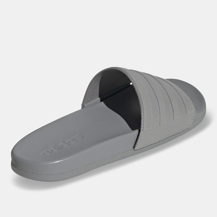 adidas Men's Adilette Comfort Slides Grey adidas Men's Adilette Comfort Slides Grey image number 2