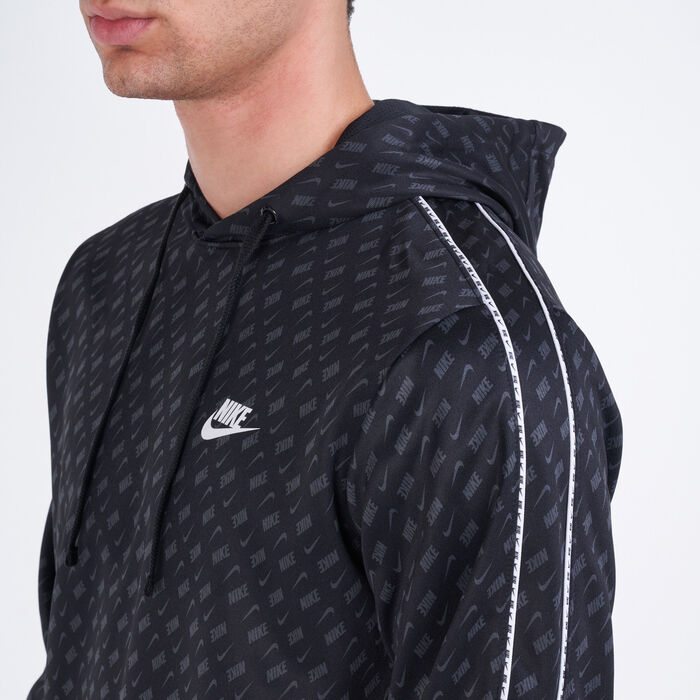 Nike Men's Sportswear Repeat Hoodie Black Nike Men's Sportswear Repeat Hoodie Black image number 3
