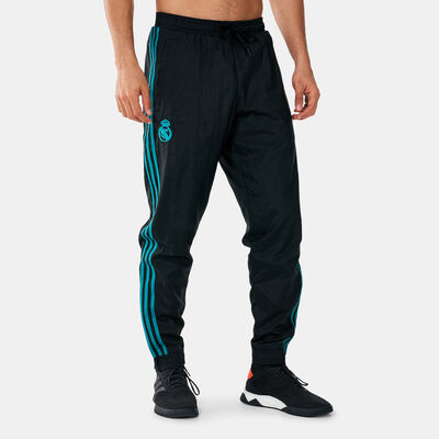 adidas Men's Real Madrid Icons Woven Pants Black adidas Men's Real Madrid Icons Woven Pants Black