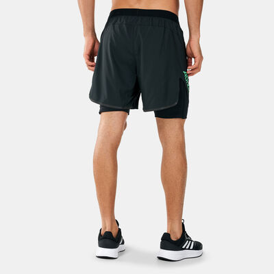 adidas Men's Adizero Two-In-One Shorts Black