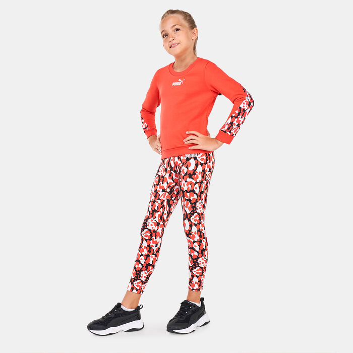 PUMA Kids' Alpha Crew Fleece Sweatshirt (Older Kids) Pink PUMA Kids' Alpha Crew Fleece Sweatshirt (Older Kids) Pink image number 2