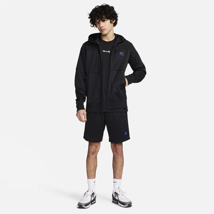 Nike Men's Air Max Full-Zip Hoodie Black Nike Men's Air Max Full-Zip Hoodie Black image number 7