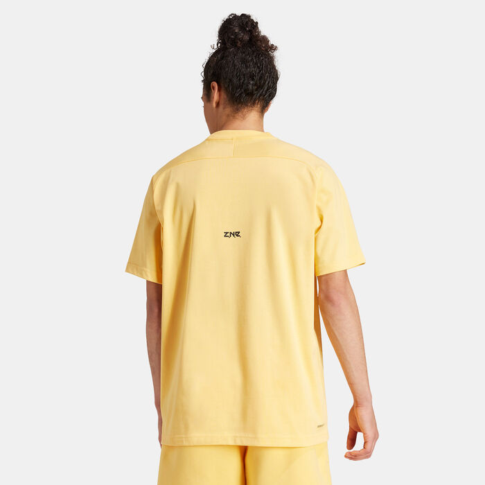 adidas Men's Z.N.E. Training T-Shirt yellow adidas Men's Z.N.E. Training T-Shirt yellow image number 1