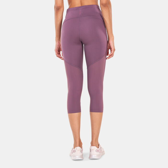 Under Armour Women's Fly Fast 2.0 HeatGear® Cropped Leggings Purple Under Armour Women's Fly Fast 2.0 HeatGear® Cropped Leggings Purple image number 1