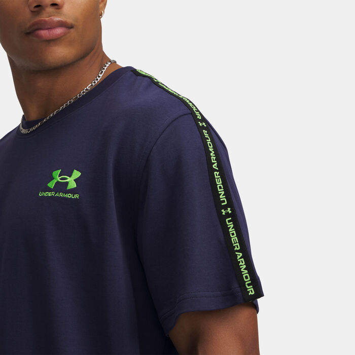 Under Armour Men's Icon Taping T-Shirt Blue image number 2