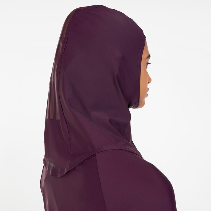 adidas Women's 3-Stripes Swimming Hijab Red image number 3