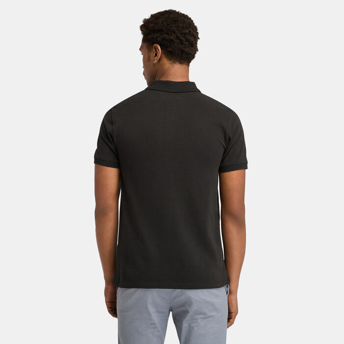 Timberland Men's Millers River Pique Polo Shirt Black Timberland Men's Millers River Pique Polo Shirt Black image number 1