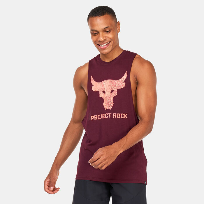 Under Armour Men's Project Rock Brahma Bull Tank Top Red Under Armour Men's Project Rock Brahma Bull Tank Top Red image number 0