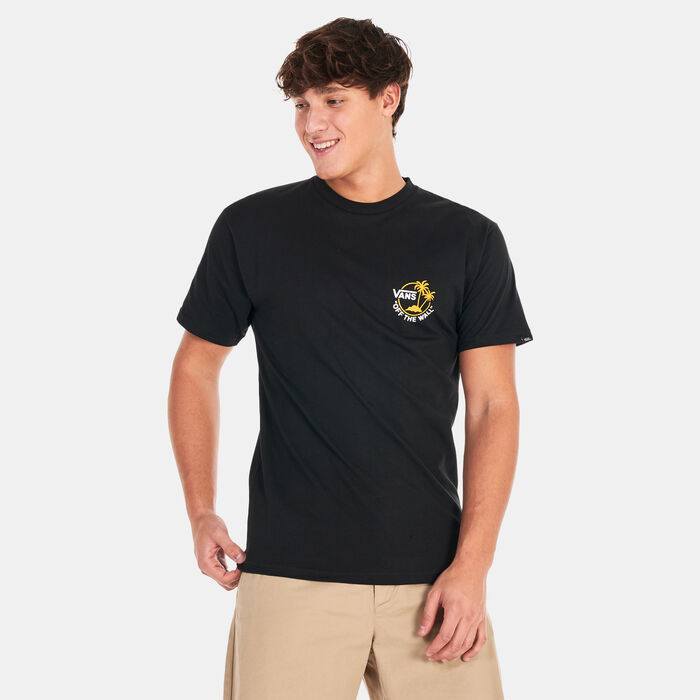 Vans Men's Classic Mini Dual Palm T-Shirt Black image number 0