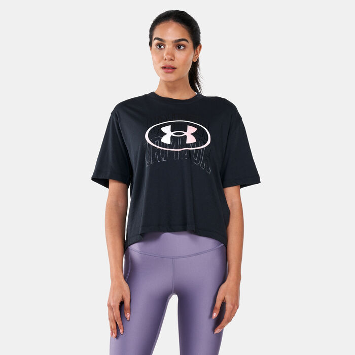 Under Armour Women's Live Novelty T-Shirt Black Under Armour Women's Live Novelty T-Shirt Black image number 0