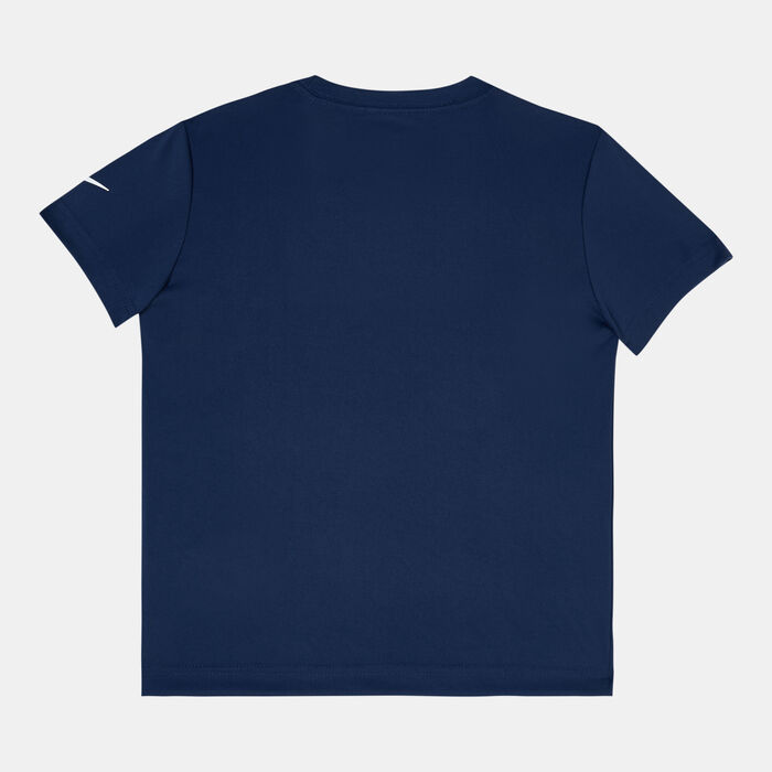 Nike Kids' Texture Swoosh T-Shirt Blue image number 1