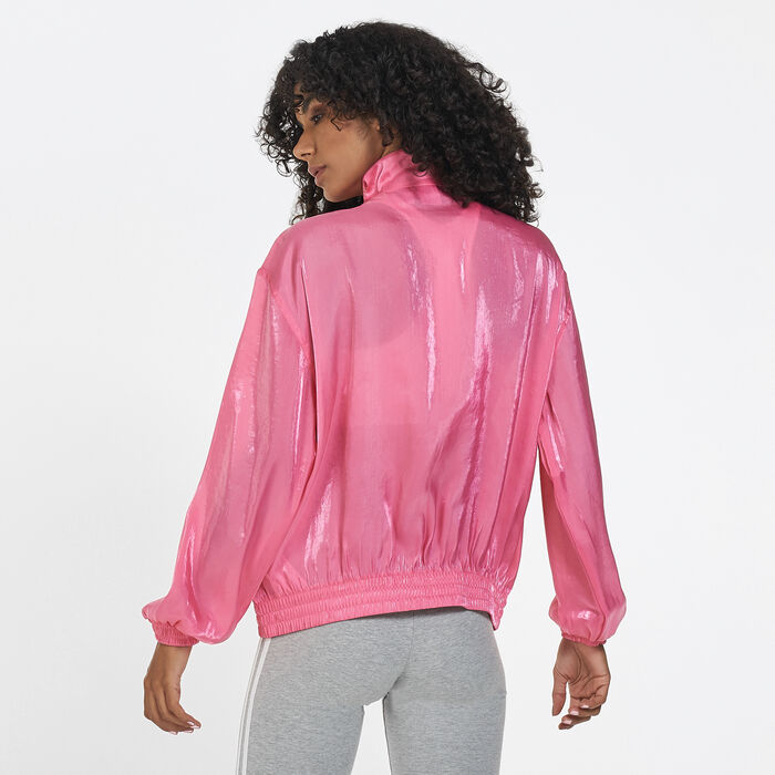 adidas Originals Women's Essential Trefoil Track Jacket Pink image number 1