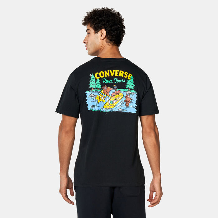 Converse Men's River Tours T-Shirt Black Converse Men's River Tours T-Shirt Black image number 0