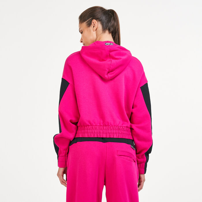 Nike Women's Sportswear Icon Clash Hoodie Pink Nike Women's Sportswear Icon Clash Hoodie Pink image number 1