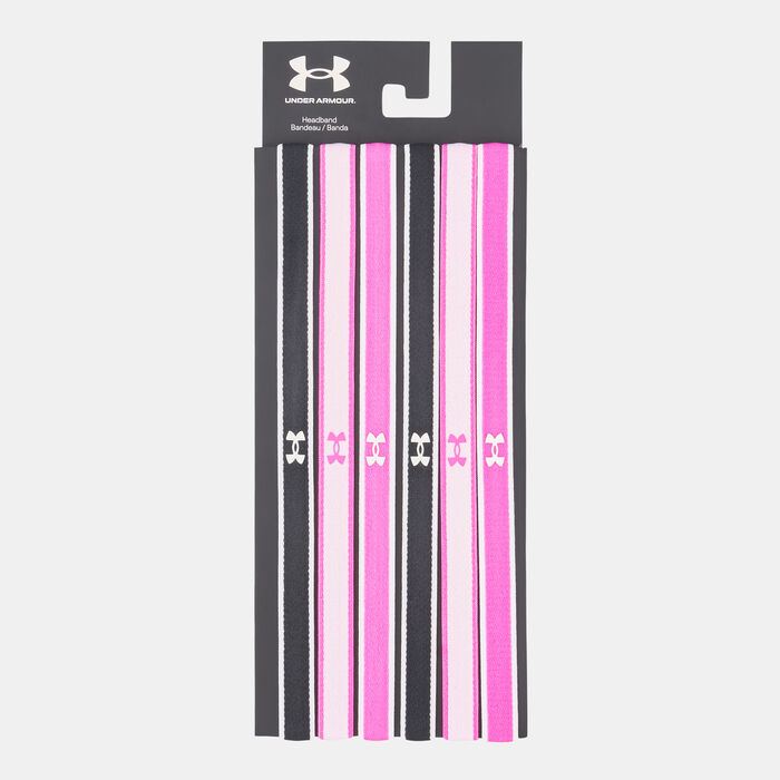Under Armour Kids' Mini Headbands (6 Pieces) Black Under Armour Kids' Mini Headbands (6 Pieces) Black image number 0