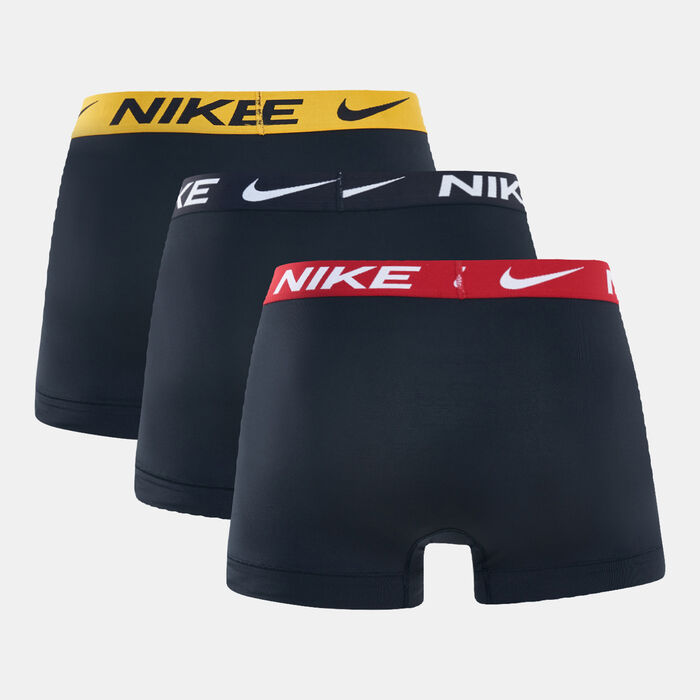 Nike Men's Essential Micro Trunks (Pack of 3) Black Nike Men's Essential Micro Trunks (Pack of 3) Black image number 1