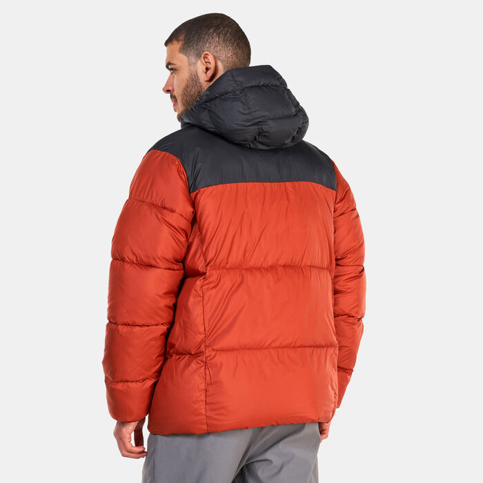 Columbia Men's Puffect Hooded Jacket Orange Columbia Men's Puffect Hooded Jacket Orange image number 1