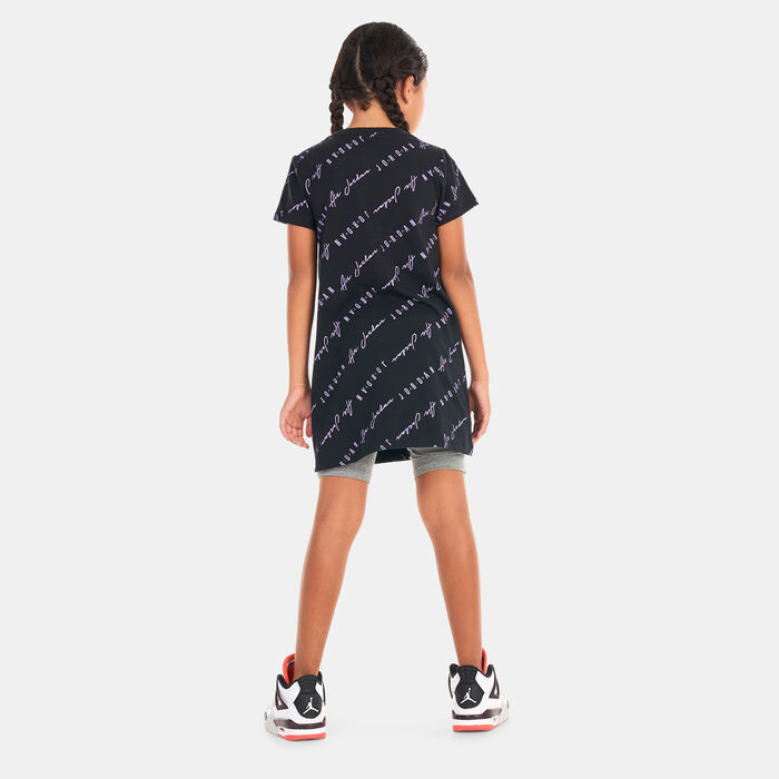 Nike Kids' Essentials Printed Dress Black Nike Kids' Essentials Printed Dress Black image number 1