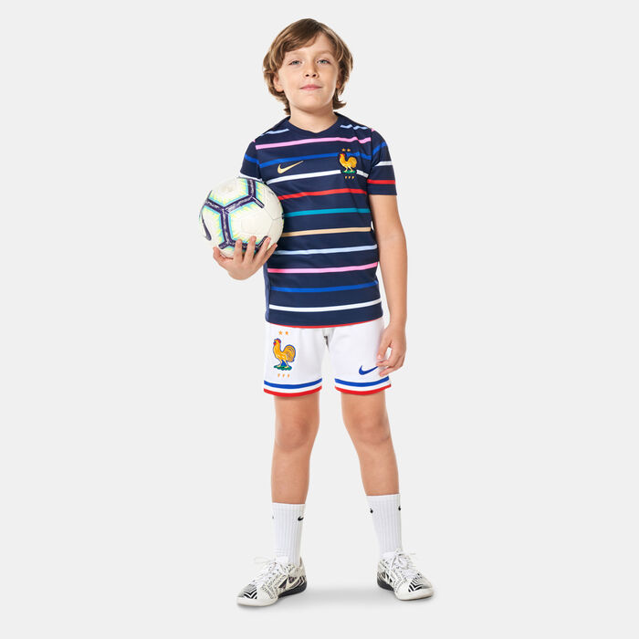 Nike Kids' FFF (France) Academy Pro Dri-FIT Pre-Match Home Football Blue Nike Kids' FFF (France) Academy Pro Dri-FIT Pre-Match Home Football Blue image number 4