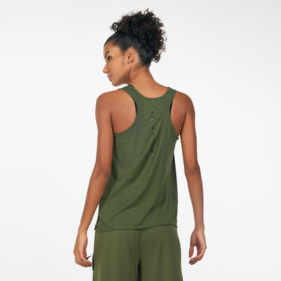 adidas Women's Karlie Kloss Run Tank Top Green