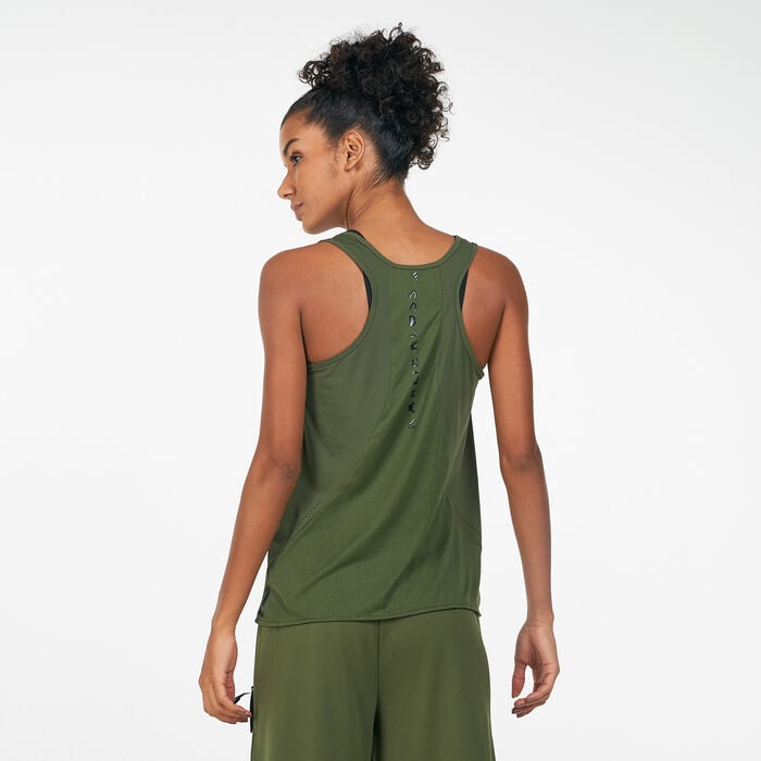 adidas Women's Karlie Kloss Run Tank Top Green adidas Women's Karlie Kloss Run Tank Top Green image number 1