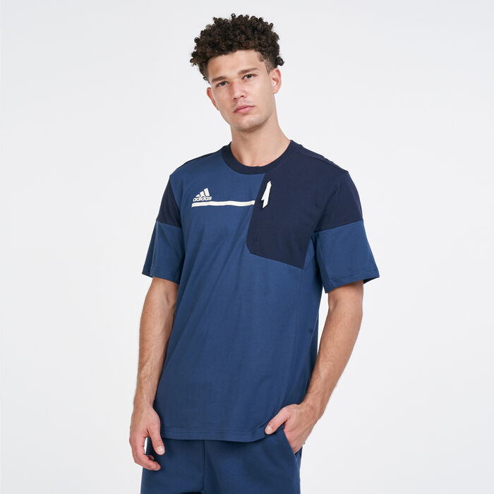 adidas Men's Z.N.E.T-Shirt Blue image number 0