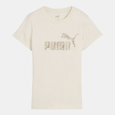 PUMA Women's Essential+ Animal T-Shirt White