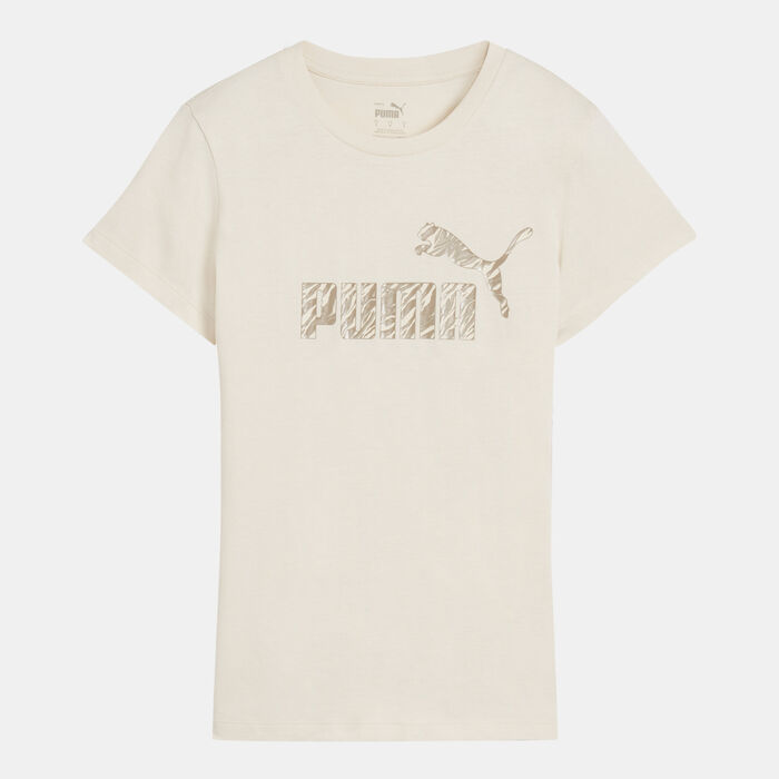 PUMA Women's Essential+ Animal T-Shirt White PUMA Women's Essential+ Animal T-Shirt White image number 0