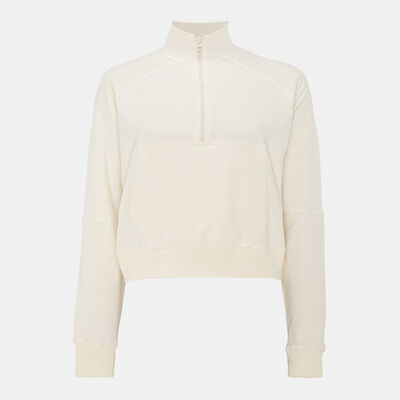 Sun and Sand Sports Women's 1/2-Zip Hoodie White Sun and Sand Sports Women's 1/2-Zip Hoodie White