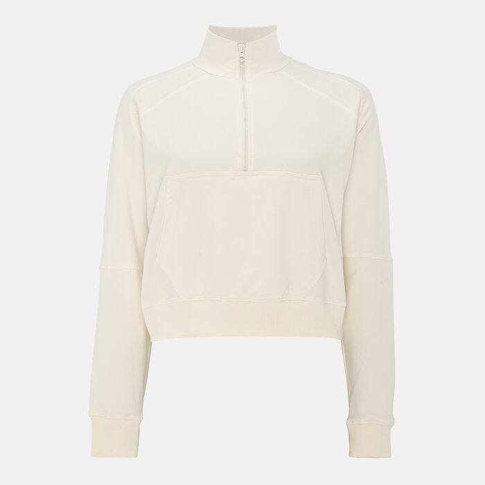 Sun and Sand Sports Women's 1/2-Zip Hoodie White Sun and Sand Sports Women's 1/2-Zip Hoodie White image number 0