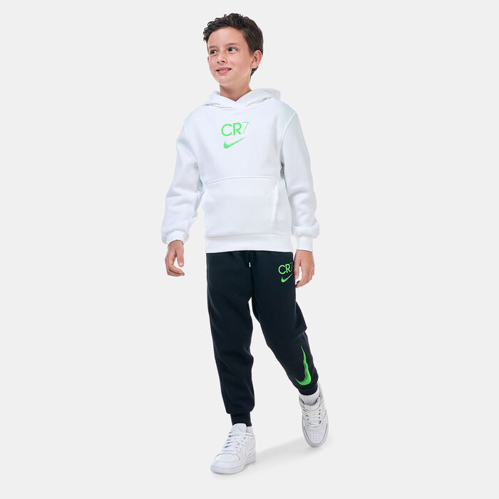 Nike Kids' Cristiano Ronaldo CR7 Club Fleece Hoodie (Older Kids) White image number 2