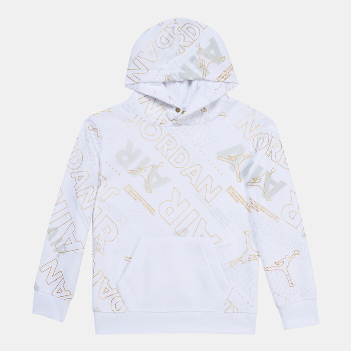Jordan Kids' Air Holiday Shine Pullover Hoodie White Jordan Kids' Air Holiday Shine Pullover Hoodie White image number 0