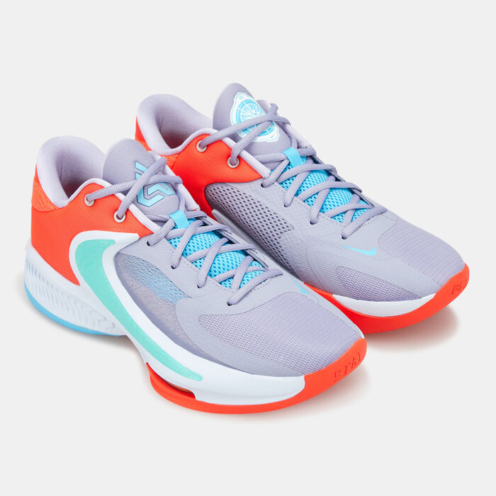 Nike Men's Zoom Freak 4 Basketball Shoe Grey Nike Men's Zoom Freak 4 Basketball Shoe Grey image number 1