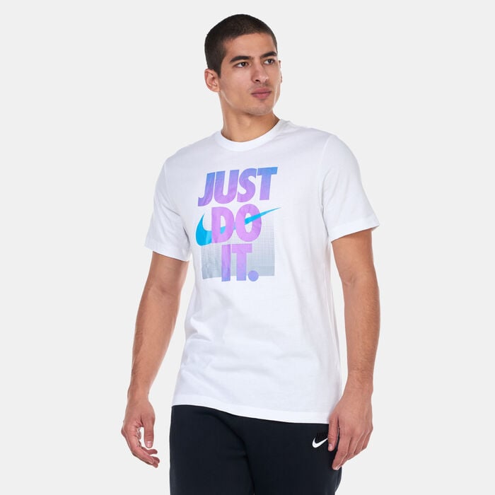 Nike Men's Sportswear Just Do It T-Shirt White Nike Men's Sportswear Just Do It T-Shirt White image number 1