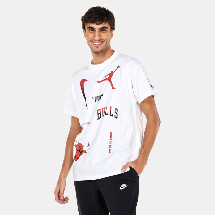 Jordan Men's Chicago Bulls Courtside Statement Edition Max90 NBA T-Shirt White Jordan Men's Chicago Bulls Courtside Statement Edition Max90 NBA T-Shirt White image number 0