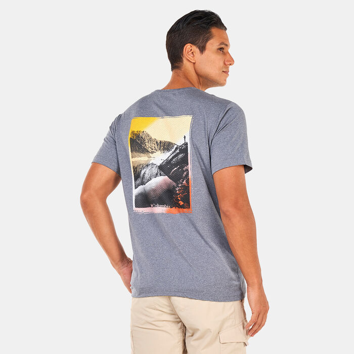 Columbia Men's Tech Trail™ Graphic T-Shirt Grey Columbia Men's Tech Trail™ Graphic T-Shirt Grey image number 1
