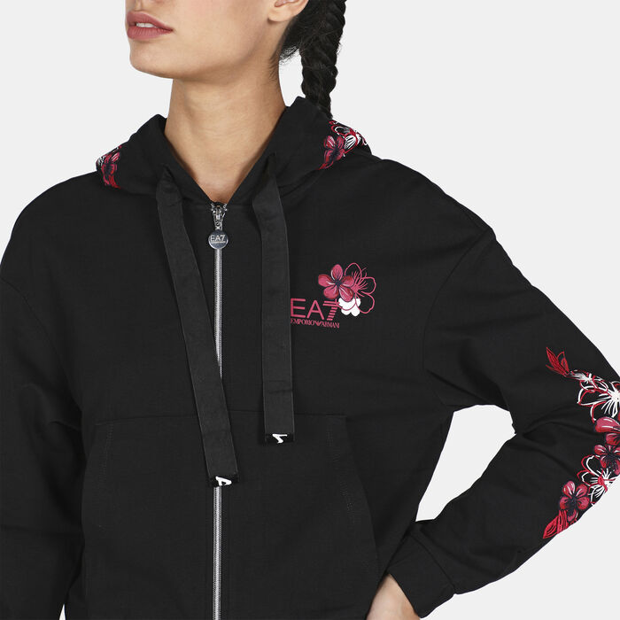 EA7 Emporio Armani Women's Hoodie Black image number 3