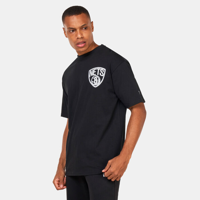 New Era NBA Oversized Brooklyn Nets T-Shirt Black New Era NBA Oversized Brooklyn Nets T-Shirt Black image number 0