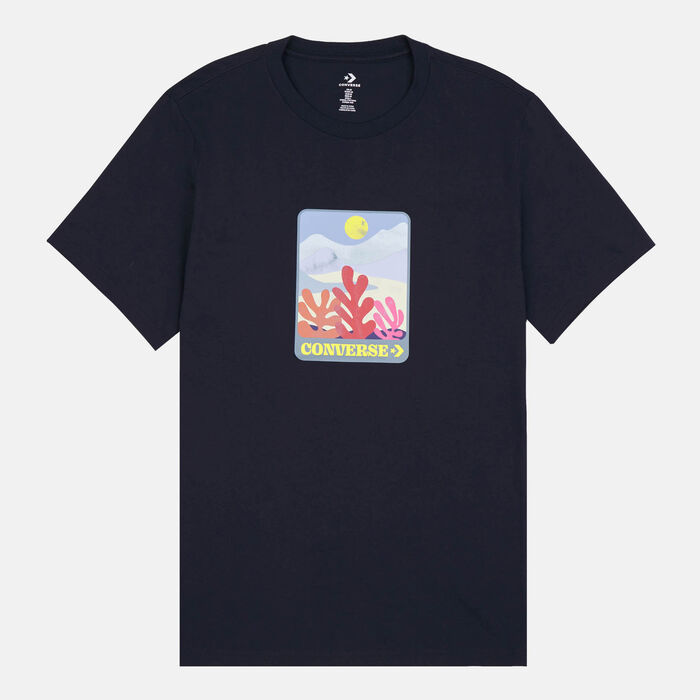 Converse Men's Colourful Sunrise T-Shirt Black Converse Men's Colourful Sunrise T-Shirt Black image number 0