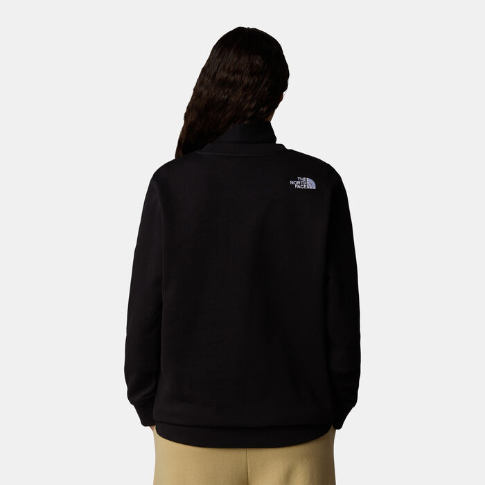 The North Face Women's Drew Peak Sweatshirt Black The North Face Women's Drew Peak Sweatshirt Black image number 1
