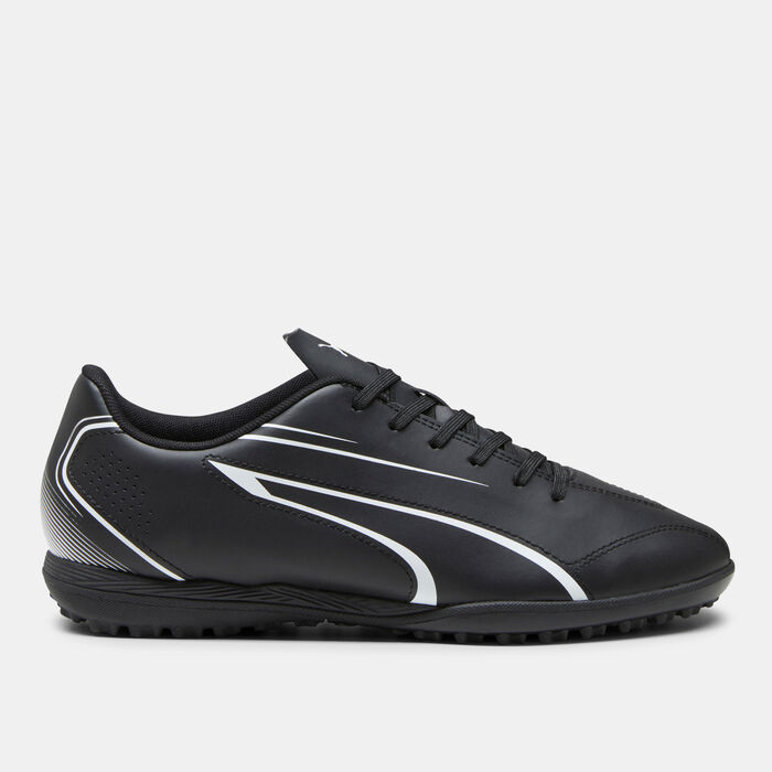 PUMA Men's VITORIA Turf Ground Football Shoes Black PUMA Men's VITORIA Turf Ground Football Shoes Black image number 0