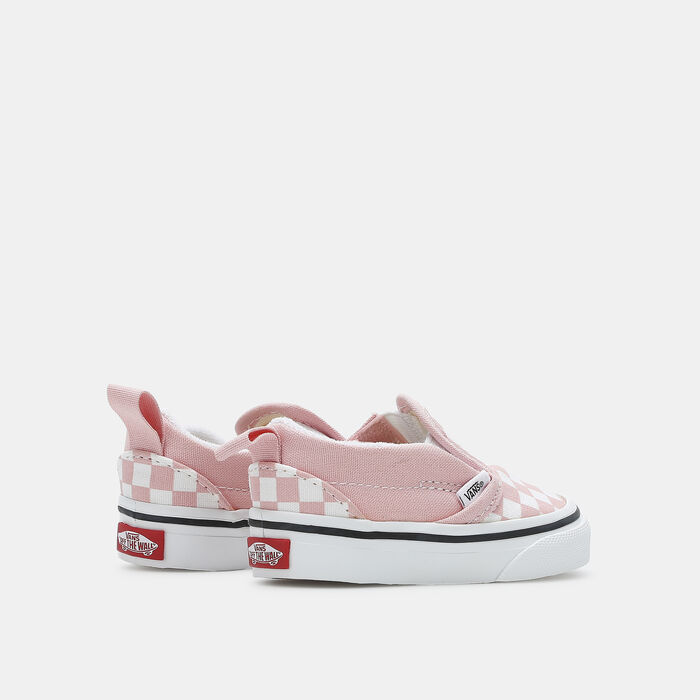 Vans Kids' Checkerboard Slip-On Velcro Unisex Shoe Pink Vans Kids' Checkerboard Slip-On Velcro Unisex Shoe Pink image number 2