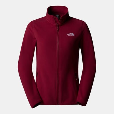 The North Face Women's 100 Glacier Fleece Hiking Jacket Red The North Face Women's 100 Glacier Fleece Hiking Jacket Red