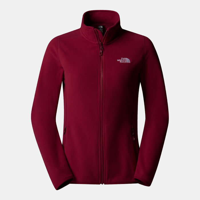 The North Face Women's 100 Glacier Fleece Hiking Jacket Red The North Face Women's 100 Glacier Fleece Hiking Jacket Red image number 0